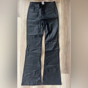 Faux leather pants